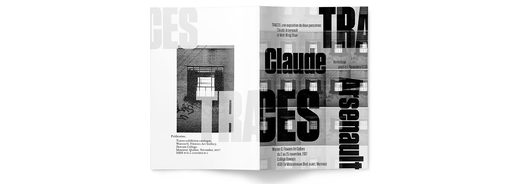 Front and Back Cover of Catalogue featuring Claude Aresenault's Print