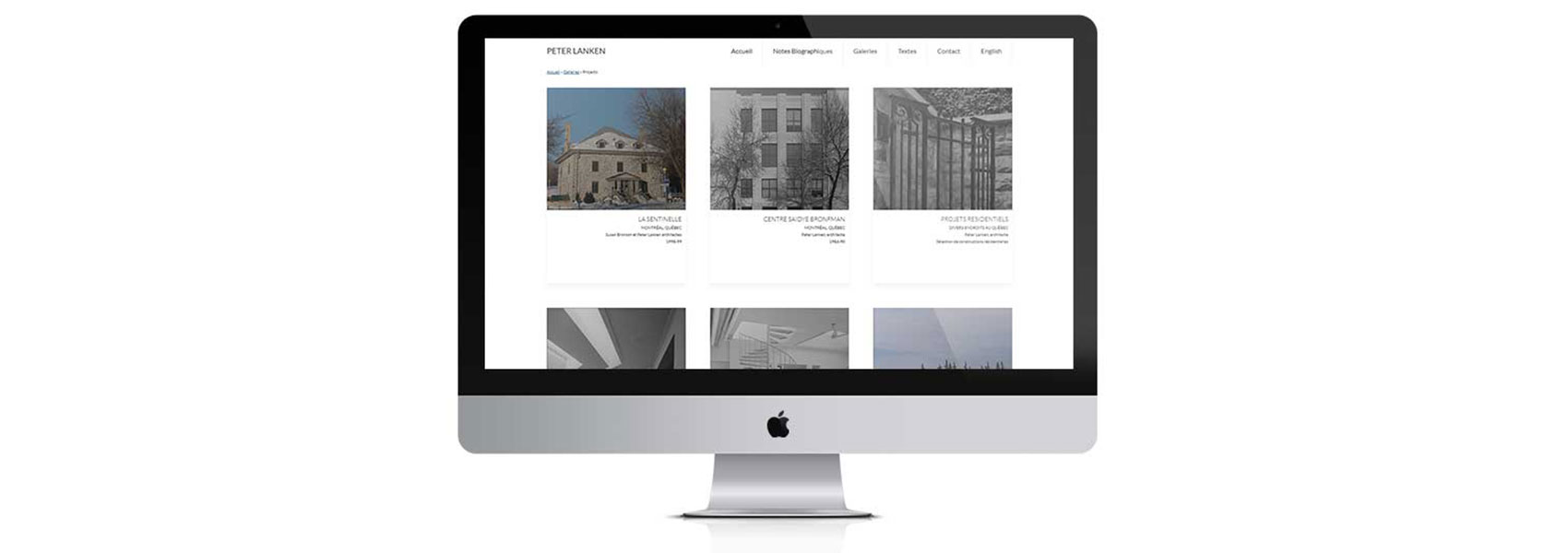 Desktop view of Peter Lanken's website