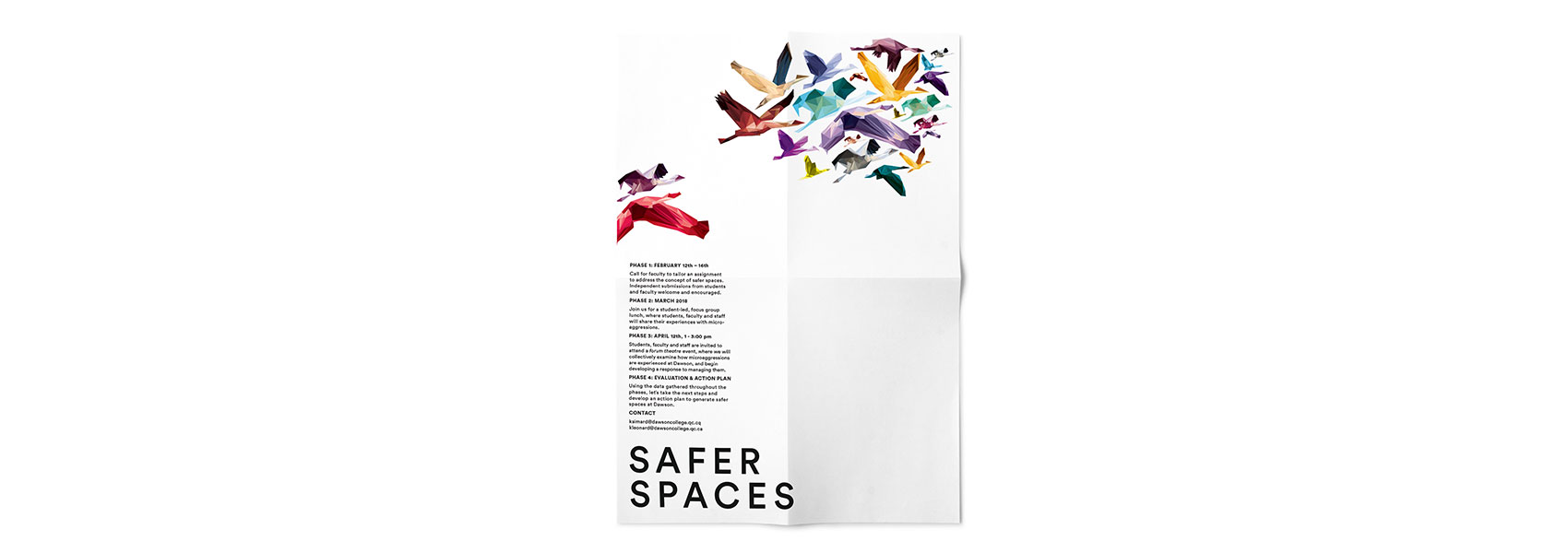 Website for Safer Spaces Dawson College